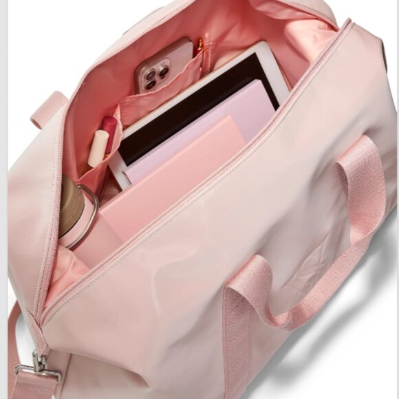 Victoria's Secret Metallic Duffle Bag Metallic Pink NWT - Picture 3 of 5